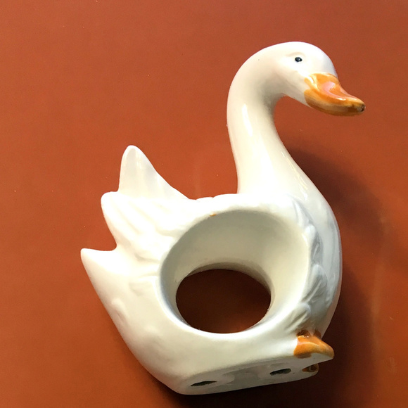 4 Vintage New Duck / Geese Napkin Ring Holders - Picture 4 of 6